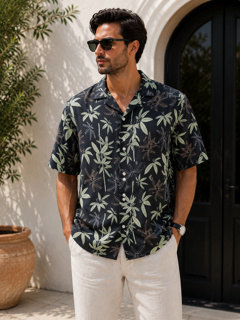 پیراهن مردانه آستین کوتاه هاوایی (Tropical/Hawaiian Shirt)