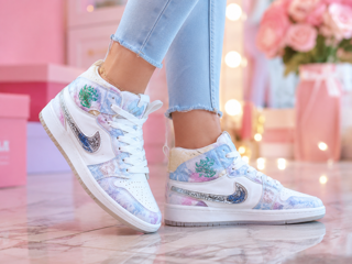 کتونی ساقدار زنانه طرح Nike Air Jordan