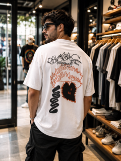 تیشرت با طراحی گرافیکی پشت، استایل خیابانی (Streetwear)